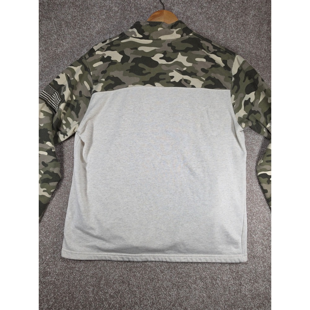 Colosseum Notre Dame Fighting Irish Camo Quarter Zip Pullover Mens Medium OHT - Picture 10 of 10